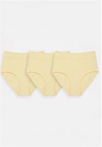 95% Cotton Full Brief Panty 3 Pack (Yellow)